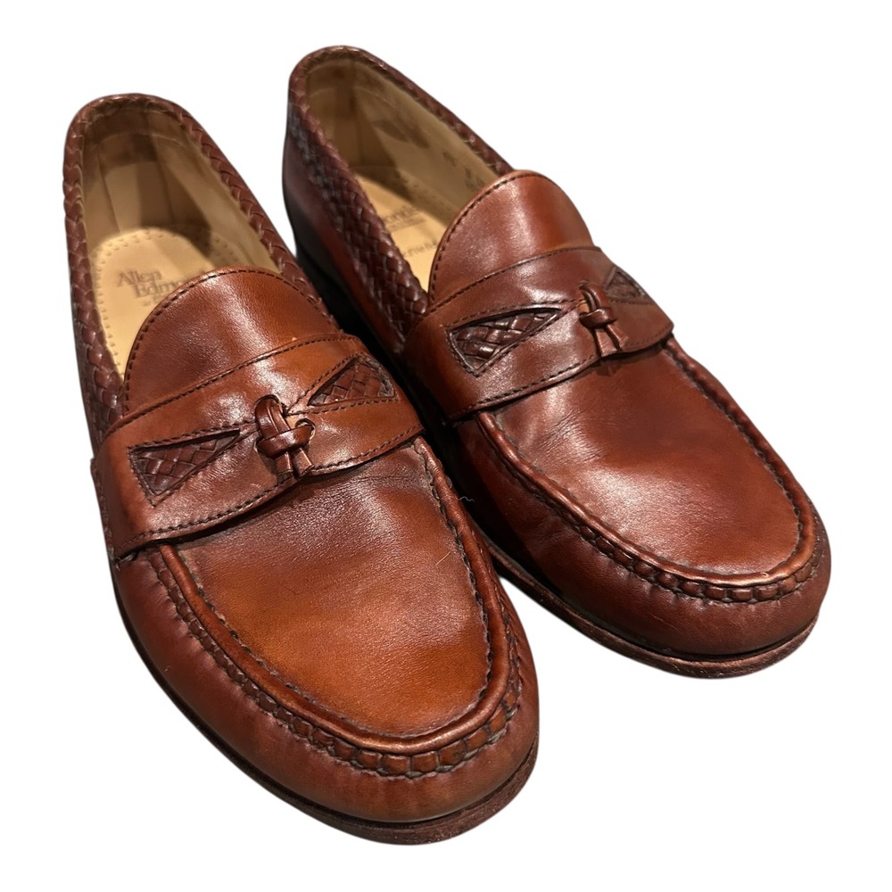 Allen Edmonds Maxfield Chili Leather Woven Tassel Loafers Mens 9.5 D USA Made